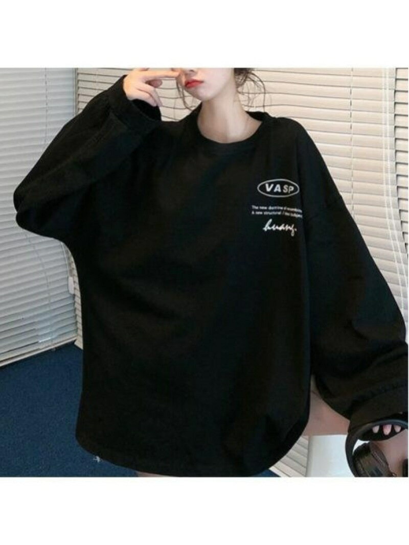 【SALE／25%OFF】Aimoon トップス レディース 韓国 オルチャン ミニミニストア トップス カットソー・Tシャツ ブラック ブルー ホワイト