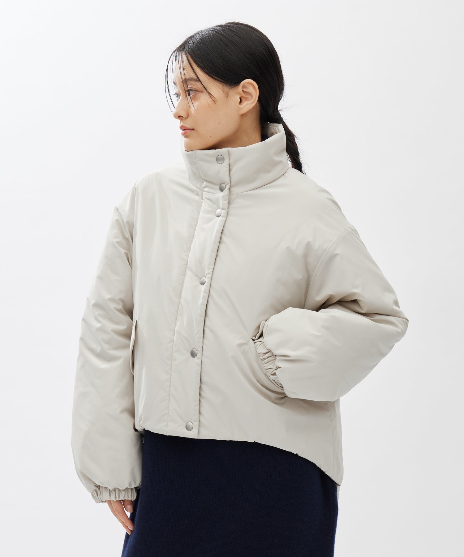 【SALE／20%OFF】UNOHA PUFFER JACKET ウノハ ジャケット・アウター ブルゾン・ジャンパー ブラック【送料無料】