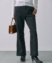 【SALE/60%OFF】BABYLONE コーデュロイフレアパンツ バビロン パンツ その他のパンツ グレー ホワイト【送料無料】