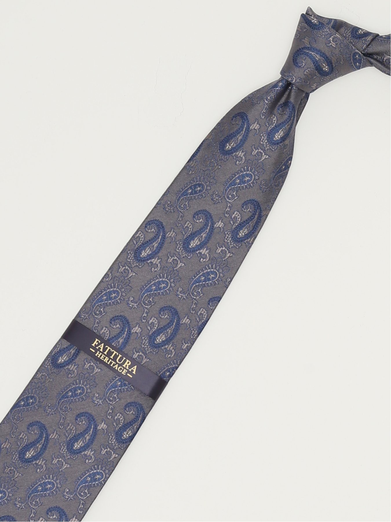 【SALE／50%OFF】TAKA-Q ファットゥーラ/FATTURA シルク撥水加工 レギュラータイ 8.0cm幅 タカキュー スーツ・フォーマル ネクタイ・蝶ネクタイ グレー