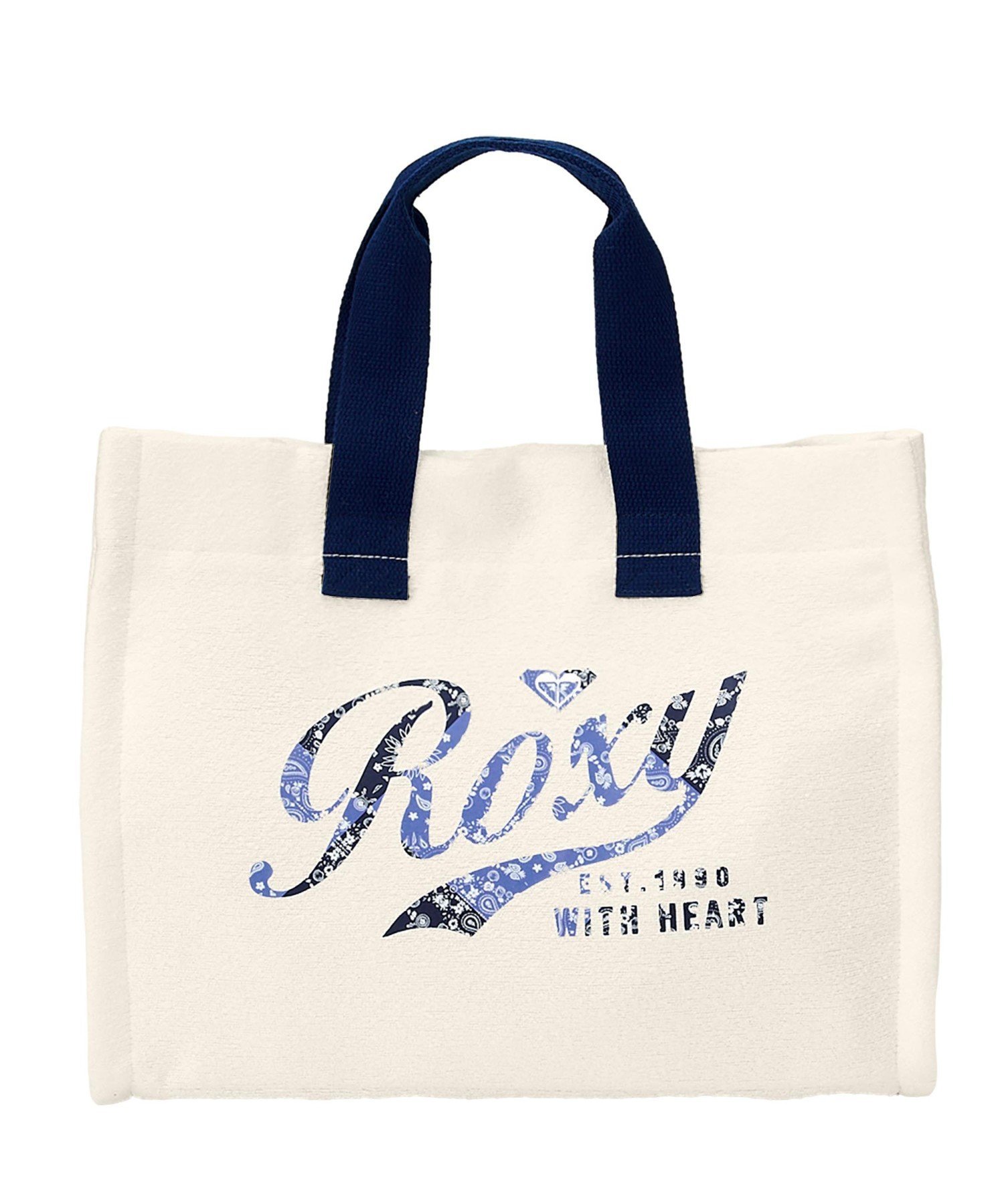 ROXY ROXY WITH HEART TOTE トートバッグ 【2026年春夏モデル】 ロキシー バッグ トートバッグ ネイビー レッド