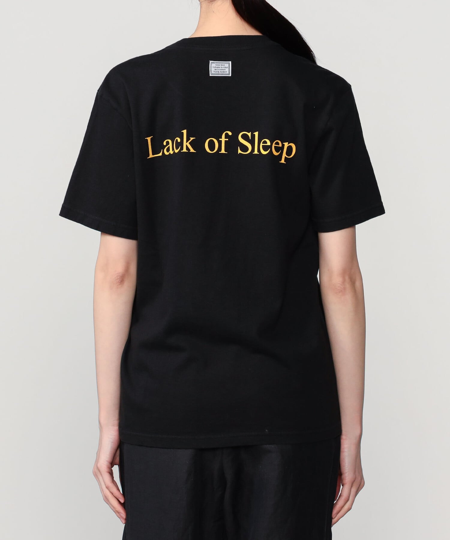 Bshop TANGTANG ｜ 半袖Tシャツ ONE OPE LACK WOMEN ビショップ トップス カットソー・Tシャツ ブラック