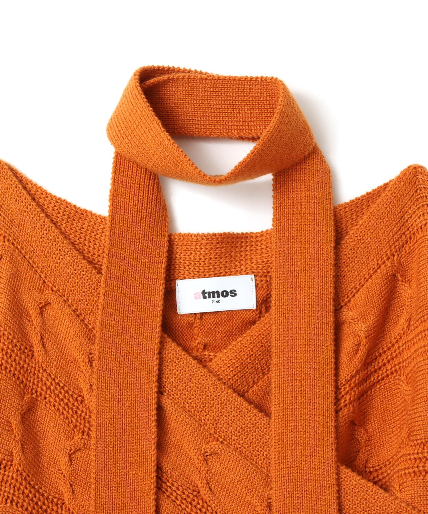 atmos pink atmos pink Cache-coeur Knit Tops ORANGE アトモス トップス ニット オレンジ