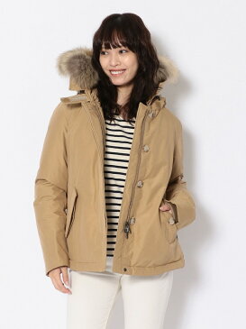 RAWLIFE WOOLRICH/ウールリッチ/SHORT ARCTIC PARKA/ショートアークティックパーカ/WWOU0301 ロウライフ コート/ジャケット ダウンジャケット ベージュ ブラック【送料無料】