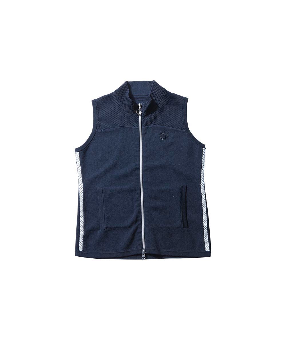 CPG GOLF Sideline full zip knit vest(ɥ饤ե른åץ˥åȥ٥)WOMEN ԡ ȥåץ ٥ȡ ͥӡ ۥ磻 ̵
