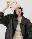 【SALE/71%OFF】Firsthand ハートニットキャップ / ニット帽 フリークスストア 帽子 ニット帽・ビーニー グレー ホワイト ベージュ