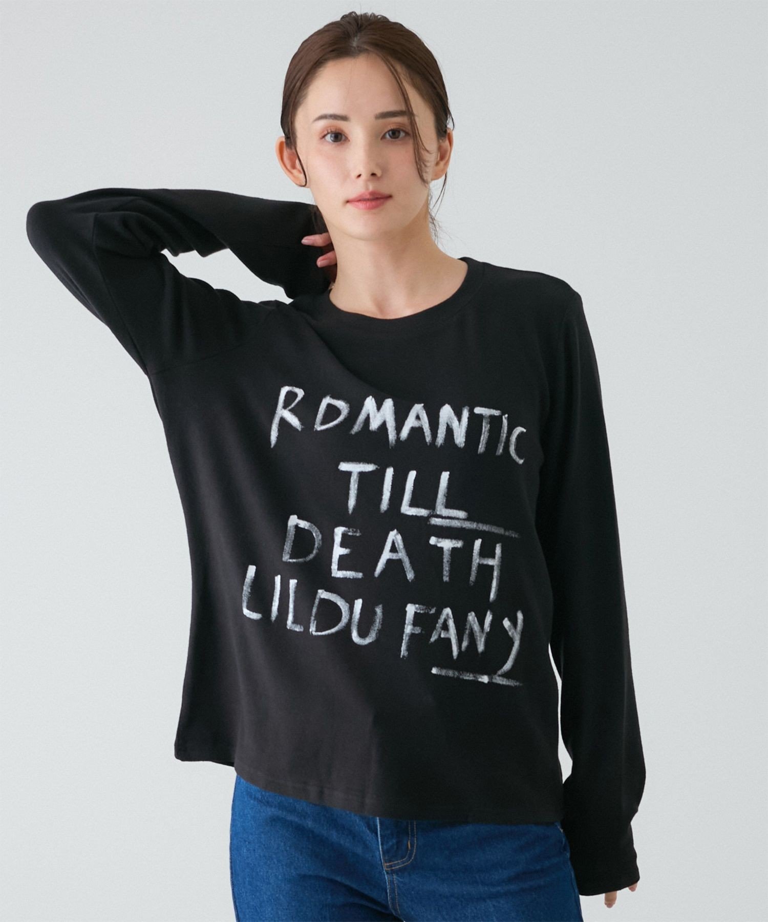 JAYRO マシュマロタッチロゴカットソー ジャイロ トップス カットソー・Tシャツ ブラック ベージュ