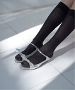 Charles Chaton bow sandal シャルル シャトン シューズ・靴 サンダル シルバー ブラック【送料無料】