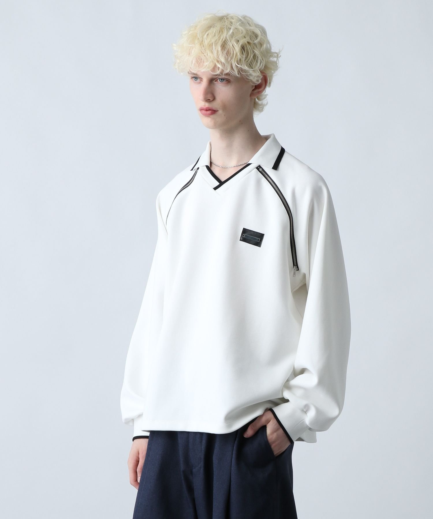 【SALE／37%OFF】HARE ZIPラインゲームスウェット ハレ トップス スウェット・トレーナー パープル ブラック ホワイト【送料無料】のサムネイル