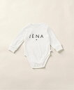 IENA ENFANT 【BASIC】エトワールロゴ長袖ロンパース baby(70cm-80cm) イエナ　アンファン マタニティウェア・ベビー用品 ベビー肌着・新生児服 ホワイト ブラック【送料無料】