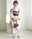 ひよこ商店 ひよこ商店 10歳 振袖セット 女の子 ベージュ松文様 ウタタネ 着物・浴衣・和装小物 着物 ベージュ【送料無料】