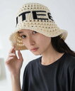 JEANASIS ロゴアミサーモHAT ジーナシス 帽子 ハット ホワイト ブラック