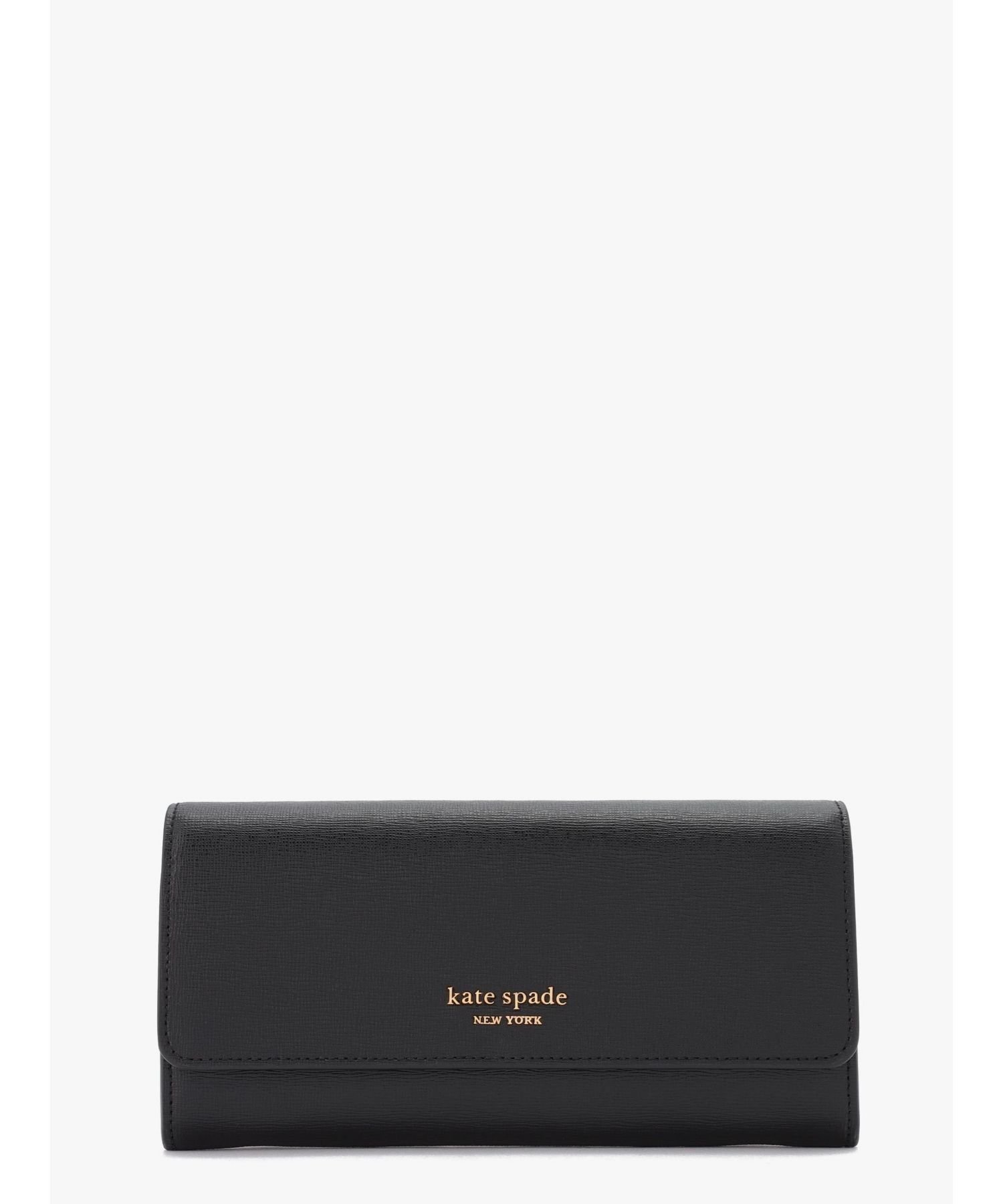 ケイトスペード ポーチ（レディース） kate spade new york モーガン フラップ コンチネンタル ウォレット ケイトスペードニューヨーク 財布・ポーチ・ケース 財布 ブラック【送料無料】