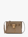 【SALE／75%OFF】MICHAEL KORS HAMILTON クロスボディ スモール マイケル・コース バッグ ショルダーバッグ ブラウン【送料無料】