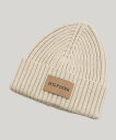 【SALE/50%OFF】TOMMY HILFIGER モノタイプパッチコットンビーニー トミーヒルフィガー 帽子 ニット帽・ビーニー ベージュ ネイビー【送料...