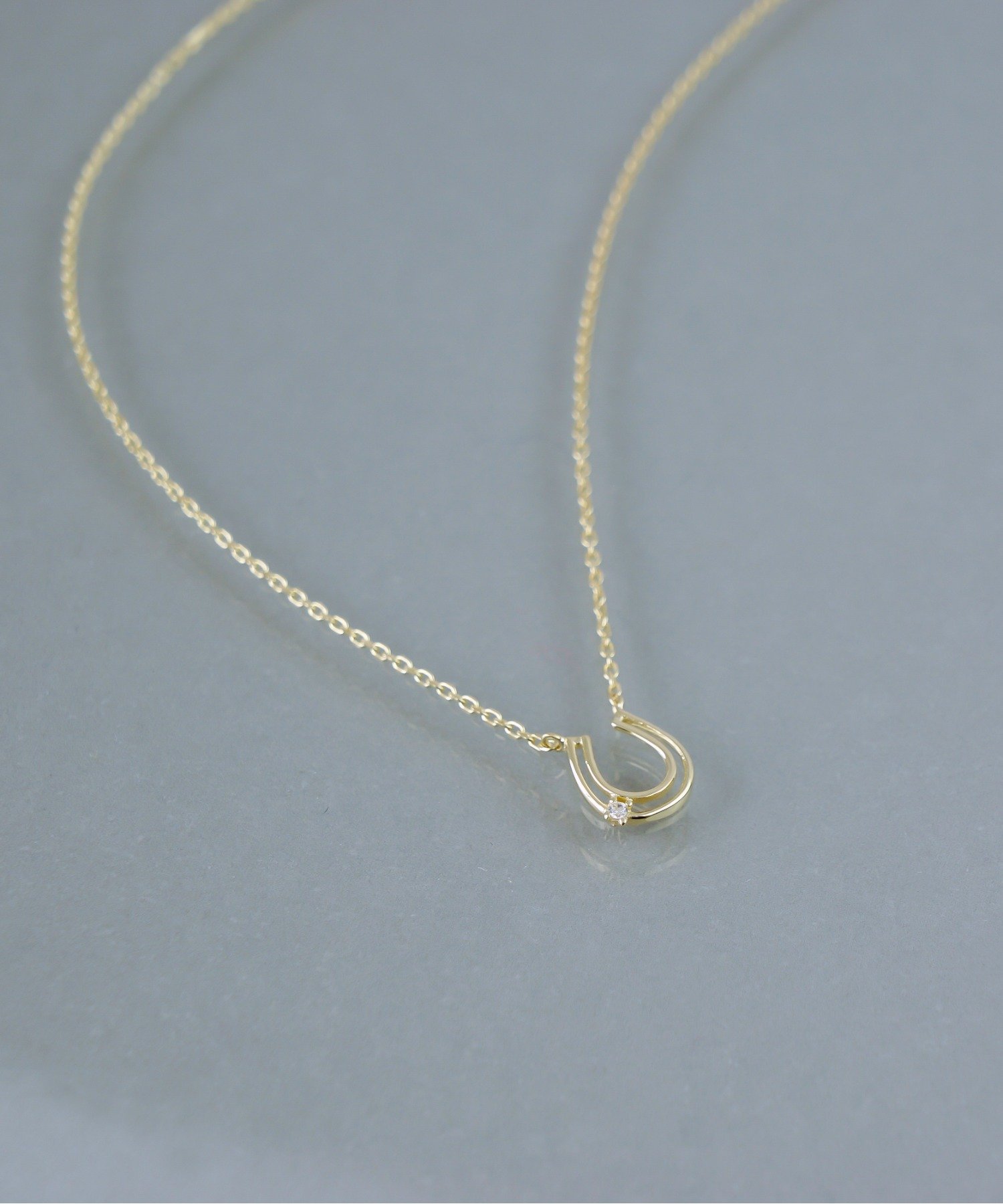 anq. 「anqanq.」 K10 horseshoes ネックレス クークロワッサン アクセサリー・腕時計 ネックレス ゴールド【送料無料】
