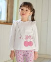 any FAM KIDS 【WEB限定】7days プリント 長袖Tシャツ エニィファム トップス カットソー・Tシャツ ホワイト ピンク パープル ネイビー