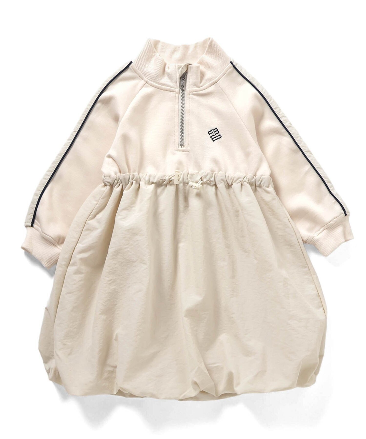 BREEZE シャカシャカジャージワンピ エフオーオンラインストア ワンピース・ドレス ワンピース ホワイ..