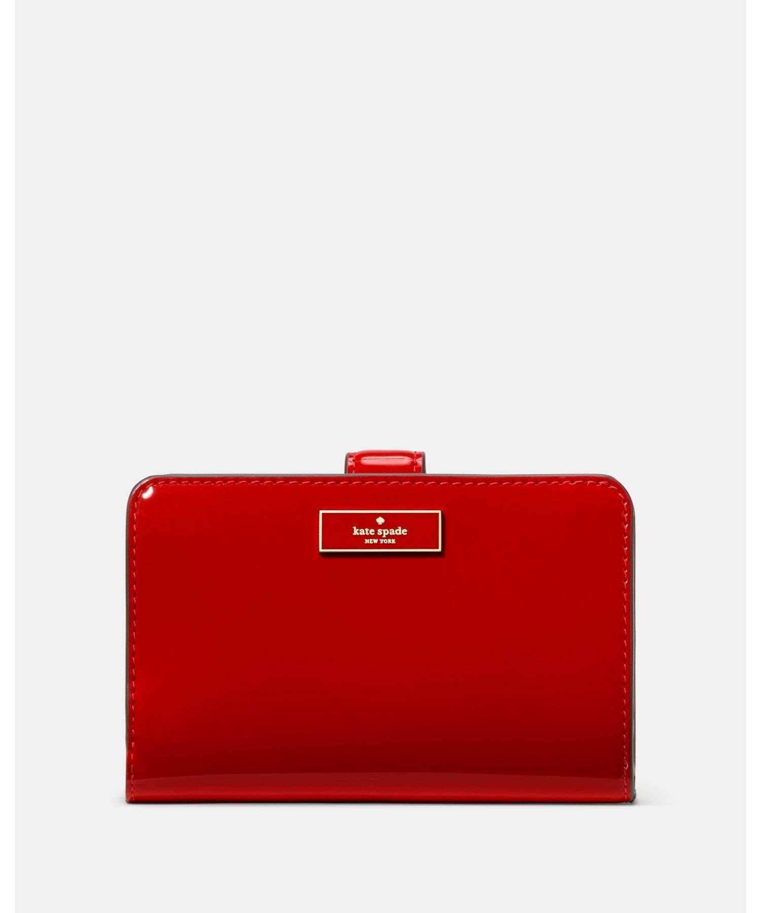 【SALE／68%OFF】kate spade new york 【公式】ブリジット パテント ミディアム コンパクト バイフォー..