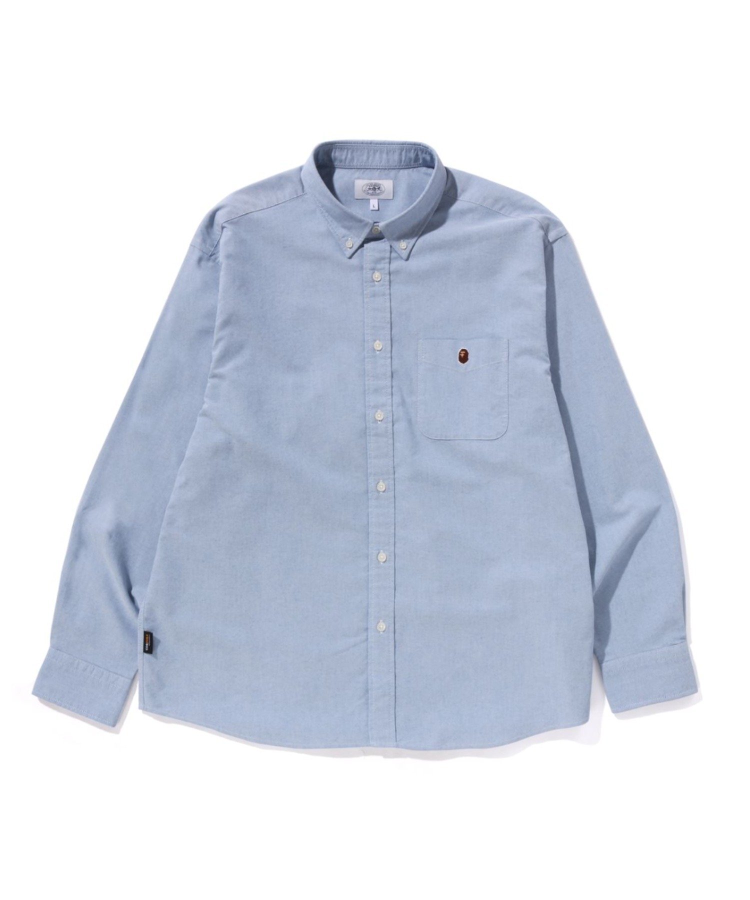 PIRATE STORE ONE POINT CORDURA OXFORD SHIRT ア ベイシング エイプ パイレーツストア トップス シャツ・ブラウス ホワイト グレー