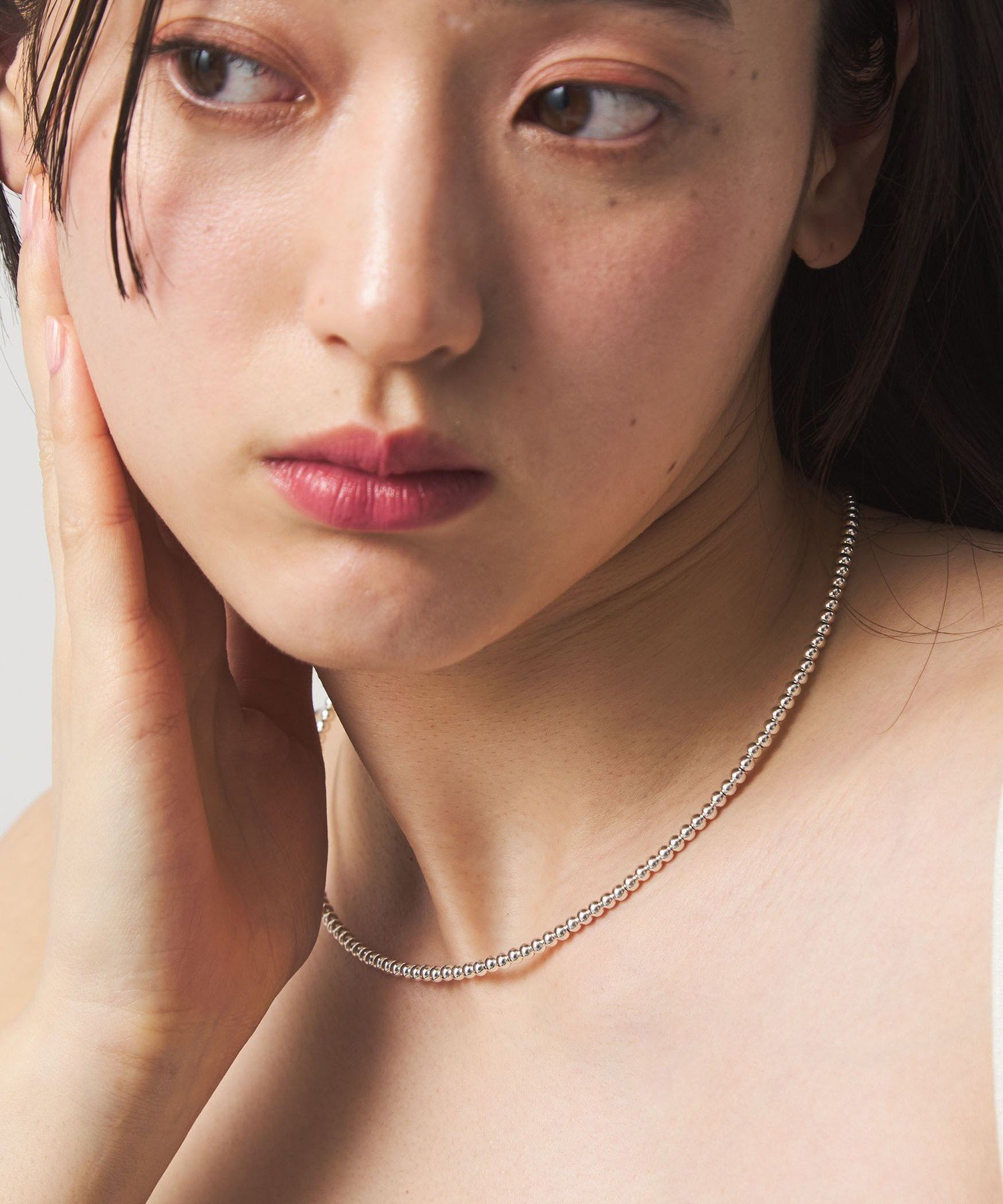UNITED ARROWS green label relaxing ＜ERICKA NICOLAS BEGAY＞ナバホパール ネックレス(3mm) ユナイテッドアローズ グリーンレーベルリラクシング アクセサリー・腕時計 ネックレス シルバー【送料無料】