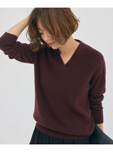 【SALE／50%OFF】J.PRESS LADIES L 【洗える】CASHMERE BLEND Vネック ニット ジェイプレス トップス ニット レッド ホワイト グレー ベージュ グリーン ブルー パープル【送料無料】