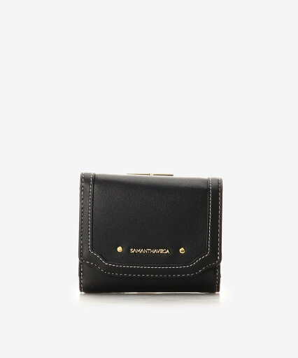 SAMANTHAVEGA ポイントステッチ折財布 サマンサ ベガ 財布・ポーチ・ケース 財布 グレー ホワイト ブラック【送料無料】 SAMANTHAVEGA ポイントステッチ折財布 サマンサ ベガ 財布・ポーチ・ケース 財布 グレー ホワイト ブラック【送料無料】