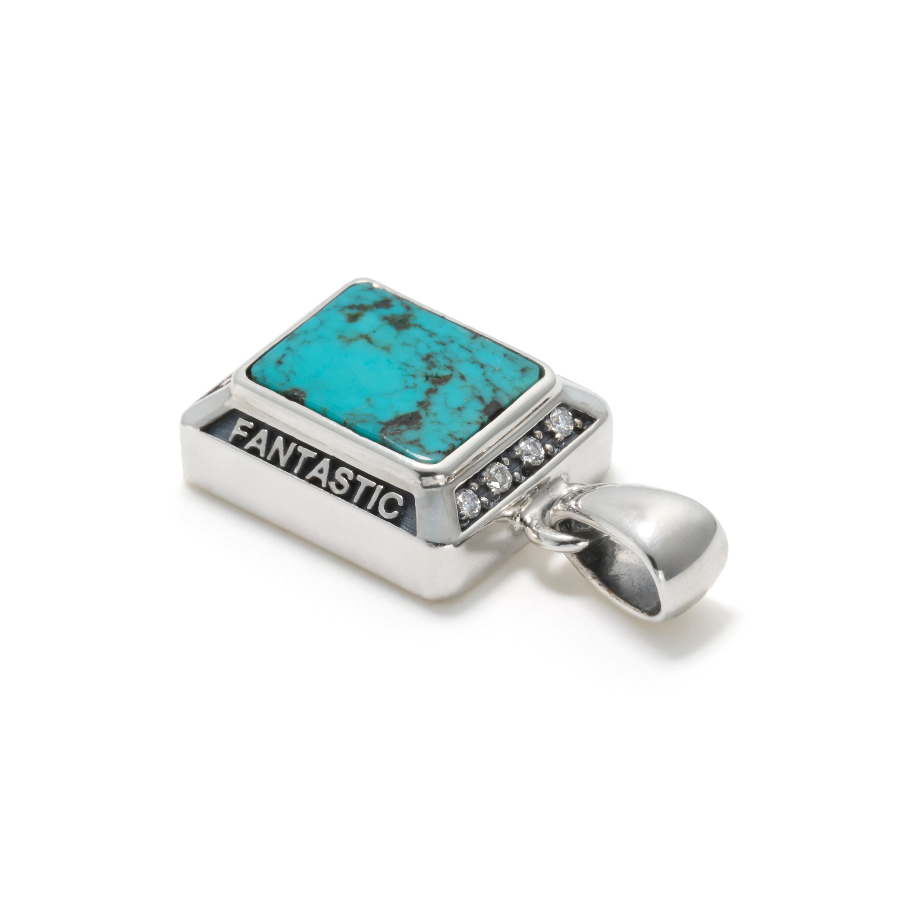 FANTASTIC MAN TOP 973 Turquoise ファンタスティック マン アクセサリー・腕時計 ネックレス シルバー【送料無料】