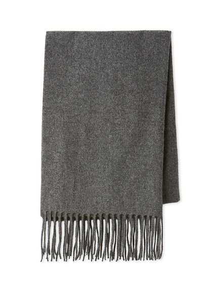 Mila Owen ウールストール ミラオーウェン ファッション雑貨 その他のファッション雑貨 グレー レッド【送料無料】