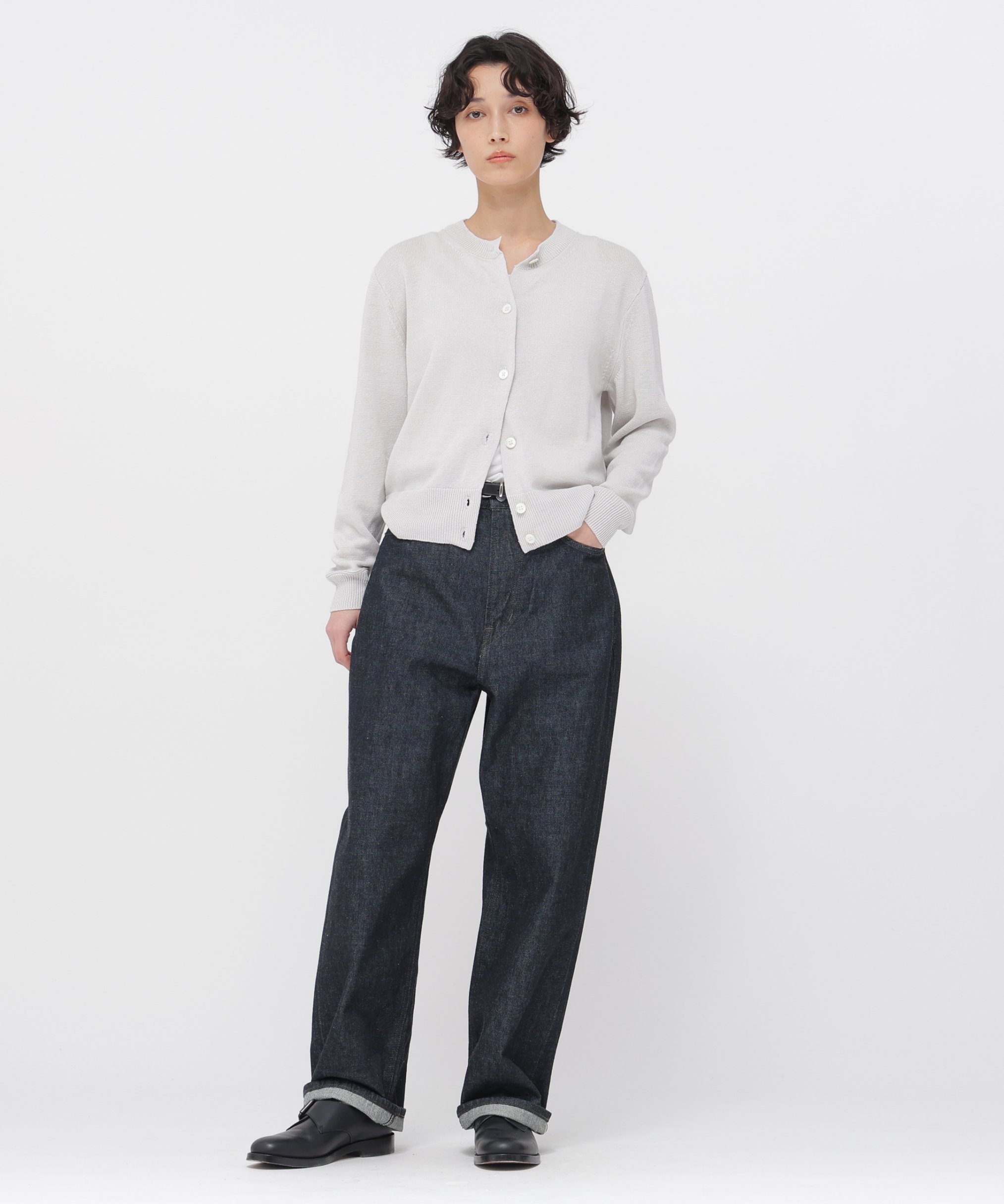 MARGARET HOWELL LIGHT DENIM TROUSERS マーガレット・ハウエル パンツ その他のパンツ ネイビー