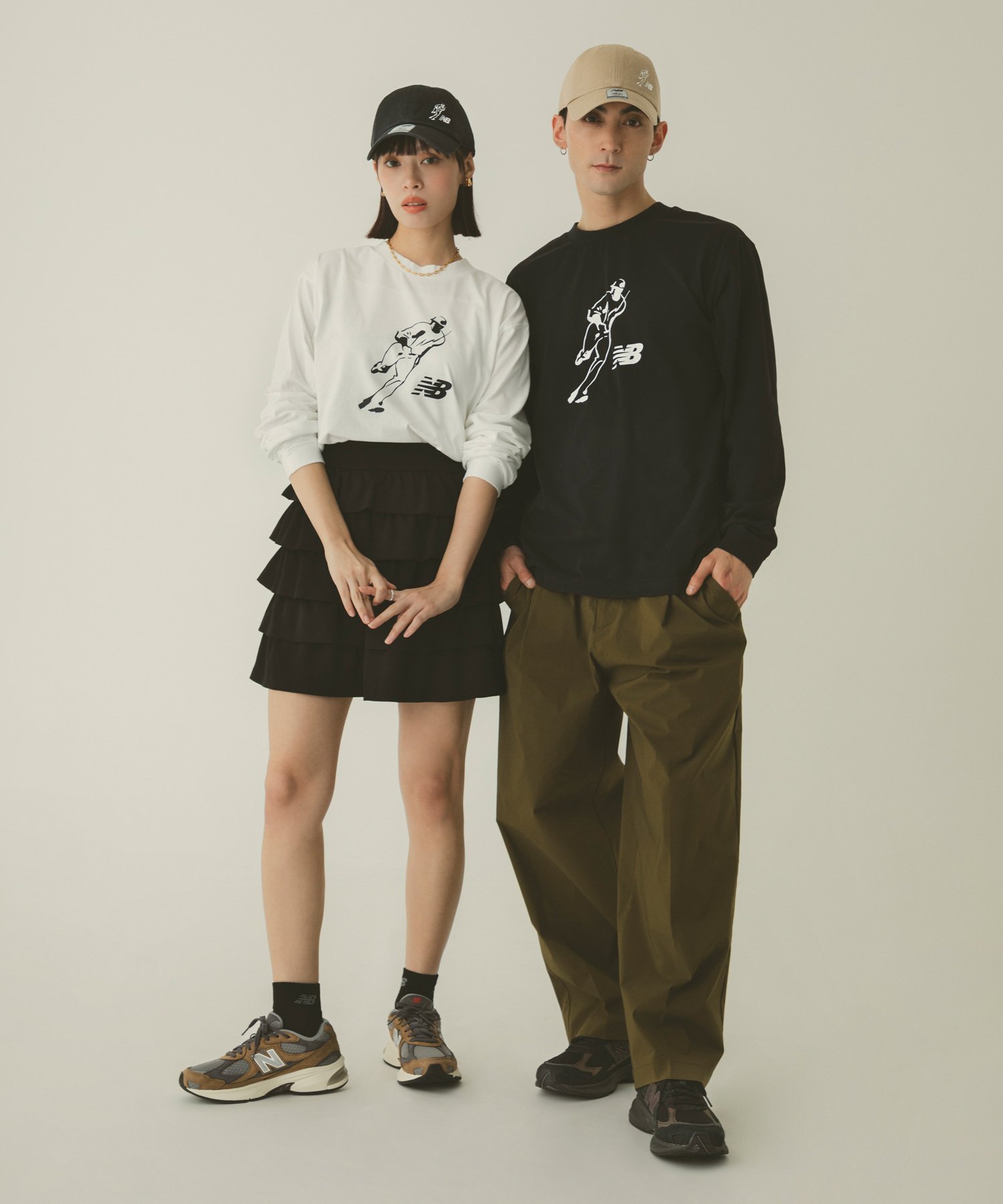 大谷翔平オールウェイズオンロゴ長袖Tシャツ ニューバランス トップス カットソー・Tシャツ ブラック