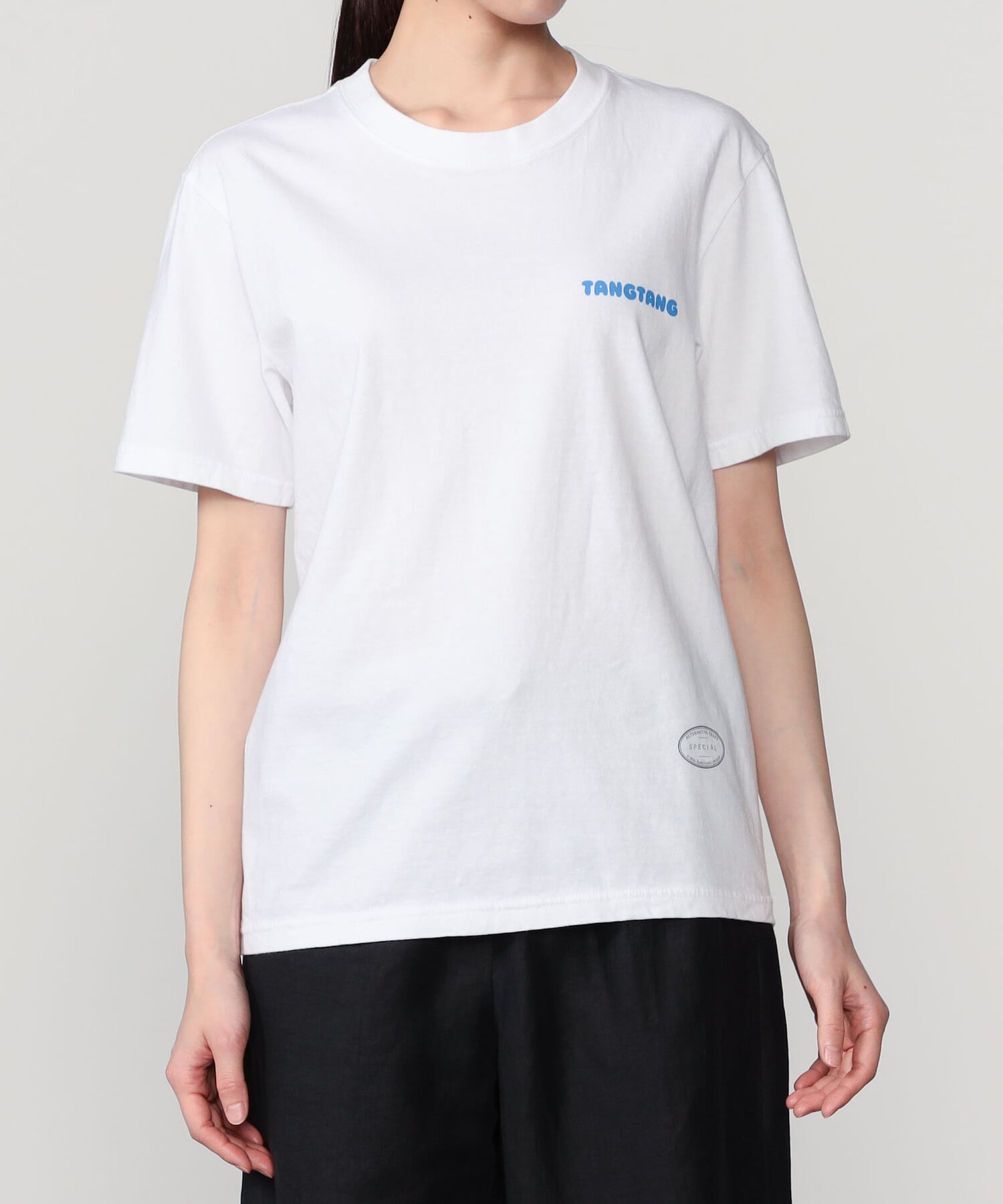 Bshop TANGTANG ｜ 半袖Tシャツ TANGTANG SKY BLUE WOMEN ビショップ トップス カットソー・Tシャツ ホワイト