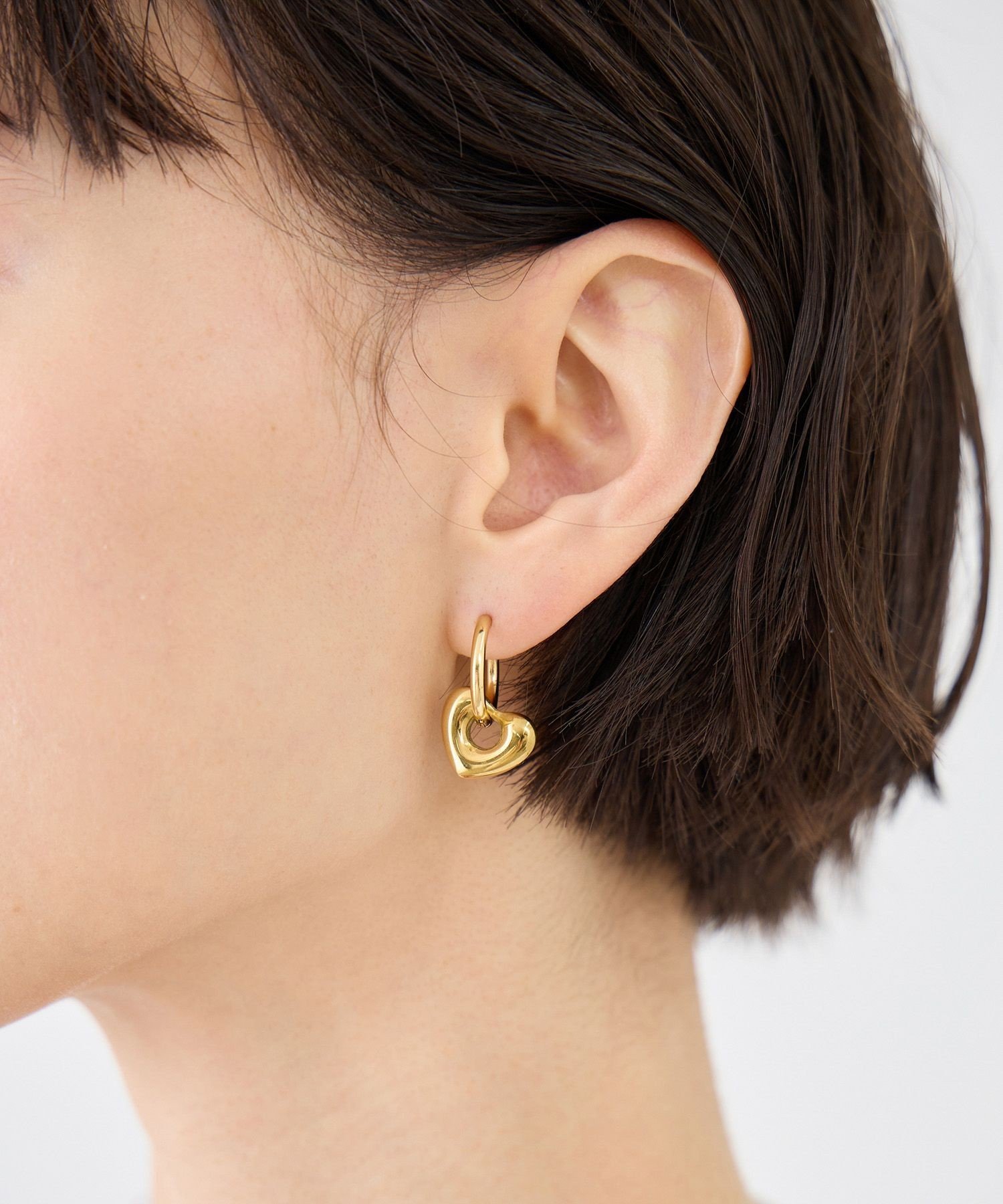 ROPE' PICNIC PASSAGE ステンレスパフィーハートピアス ロペピクニック アクセサリー・腕時計 ピアス ゴールド シルバー stylife-15670153 Rakuten Fashion サンプル画像3