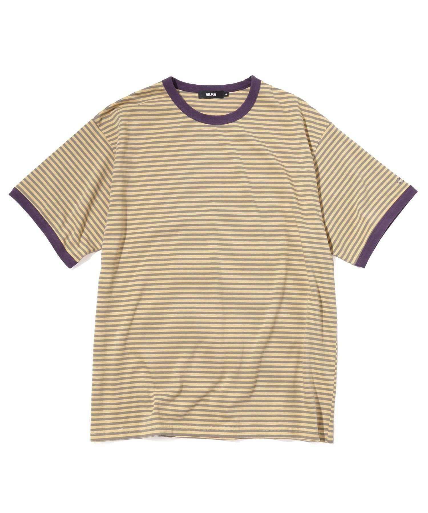 SILAS 60S RINGER サイラス トップス カットソー・Tシャツ イエロー ブルー【送料無料】