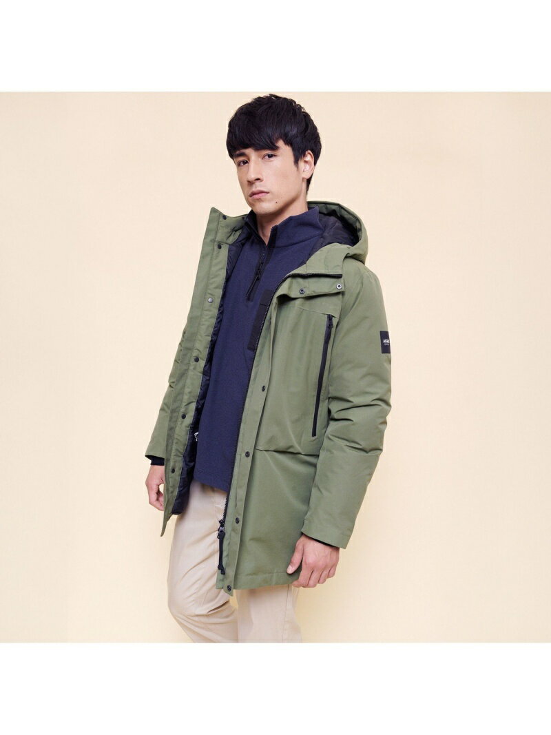 【SALE／40%OFF】AIGLE メロディン エーグル コート/ジャケット ダウンジャケット グリーン ブラック【送料無料】