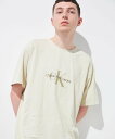 【SALE／40%OFF】Calvin Klein Jeans 【公式ショップ】 カルバンクライン モノグラム ミネラルダイ Tシャツ Calvin Klein Jeans J323306 カルバン・クライン トップス カットソー・Tシャツ ベージュ【送料無料】