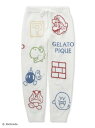 gelato pique 【スーパーマリオ】【レディース】ベビモコアソートジャガードロングパンツ ジェラートピケ インナー・ルームウェア その他のインナー・ルームウェア ホワイト グレー【送料無料】