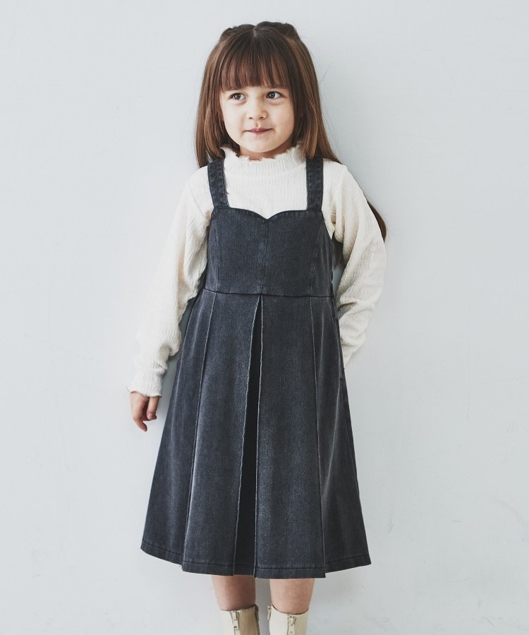 ジャンパースカート ウィルメリー N64311 ストレッチコール裏起毛ジャンパースカート キッズ 子ども服 子供服 女の子 かわいいジャンスカ シンプル 裏起毛 冬 冬スカート コール天 おしゃれ 大人っぽい 通園 通学 デイリー 普段着 120 100cm 110cm 120cm 130cm WILL MERY