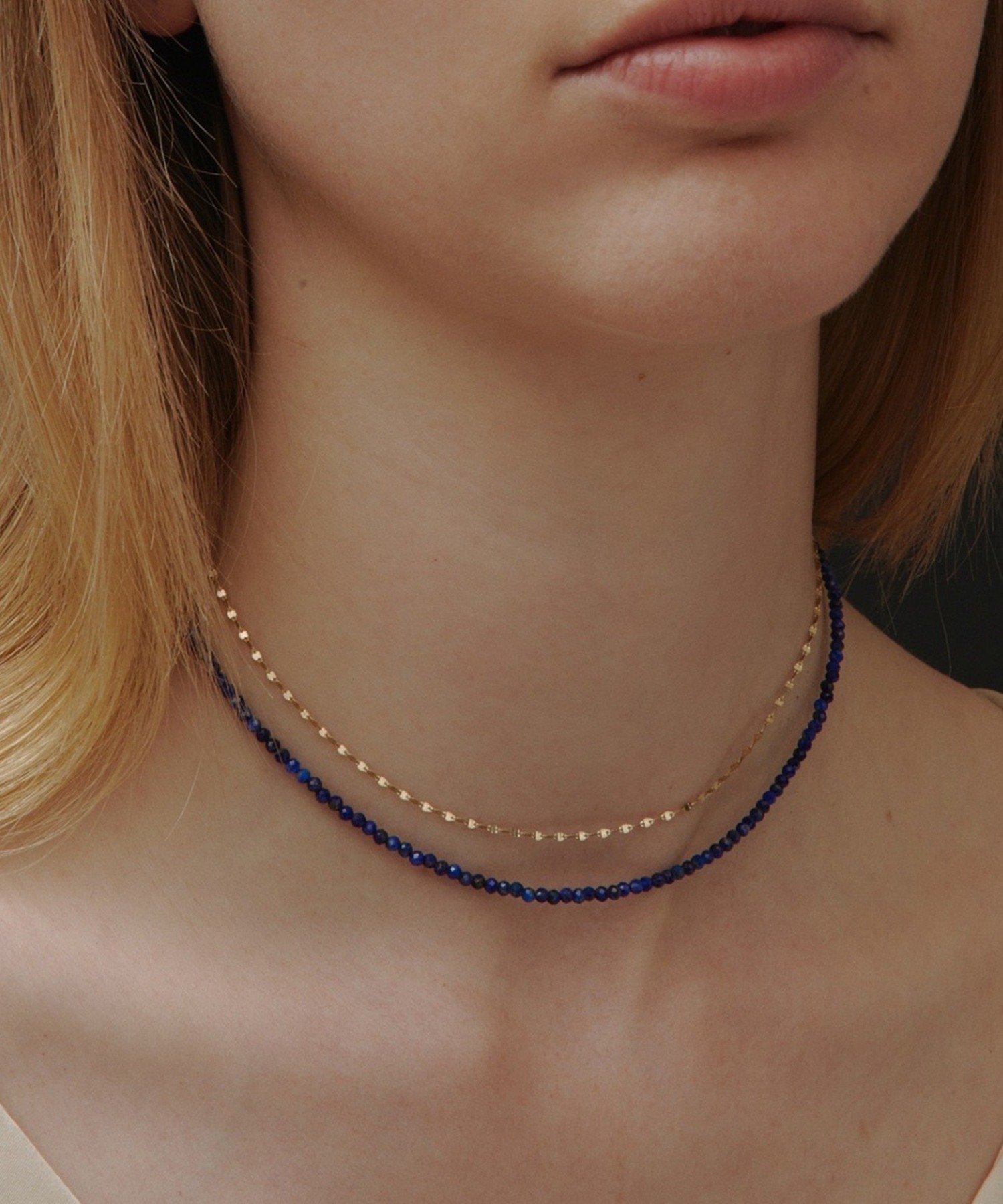 les bon bon les bon bon/(U)lapis choker セットアップセブン アクセサリー・腕時計 チョーカー ブル..