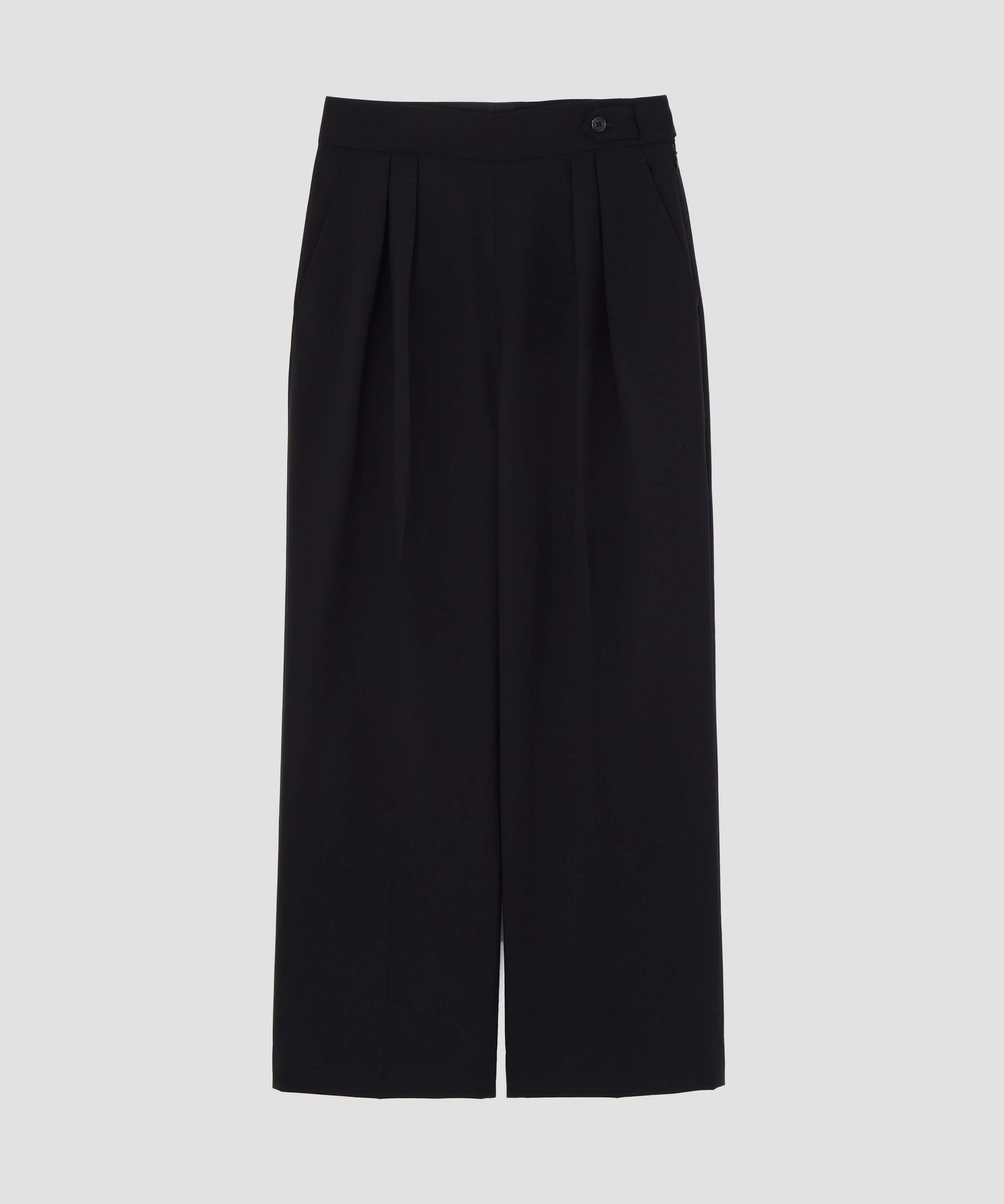 MARGARET HOWELL FINE WOOL POPLIN TROUSERS マーガレット・ハウエル パンツ その他のパンツ ブラック