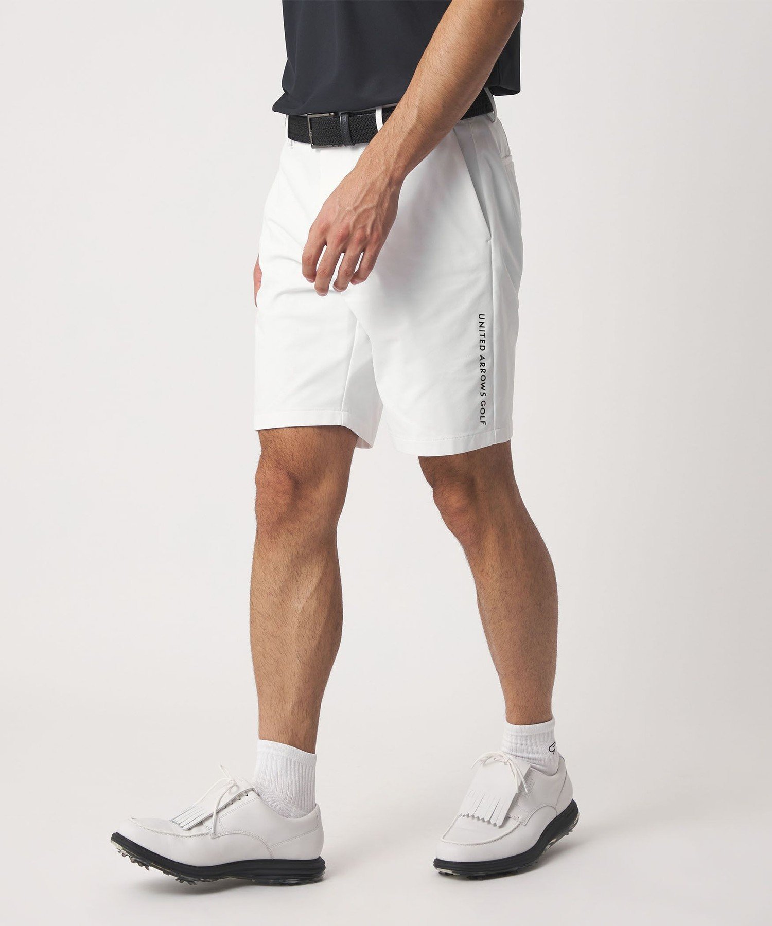 UNITED ARROWS GOLF メンズ ベーシック ショートパンツ 2WAYストレッチ ユナイテッドアローズ パンツ その他のパンツ ブラック ホワイト【送料無料】