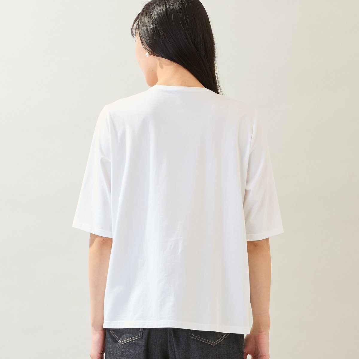 missel 【洗える・M~3Lサイズ】レースレイヤードTシャツ ミゼール トップス カットソー・Tシャツ ブラック ホワイト