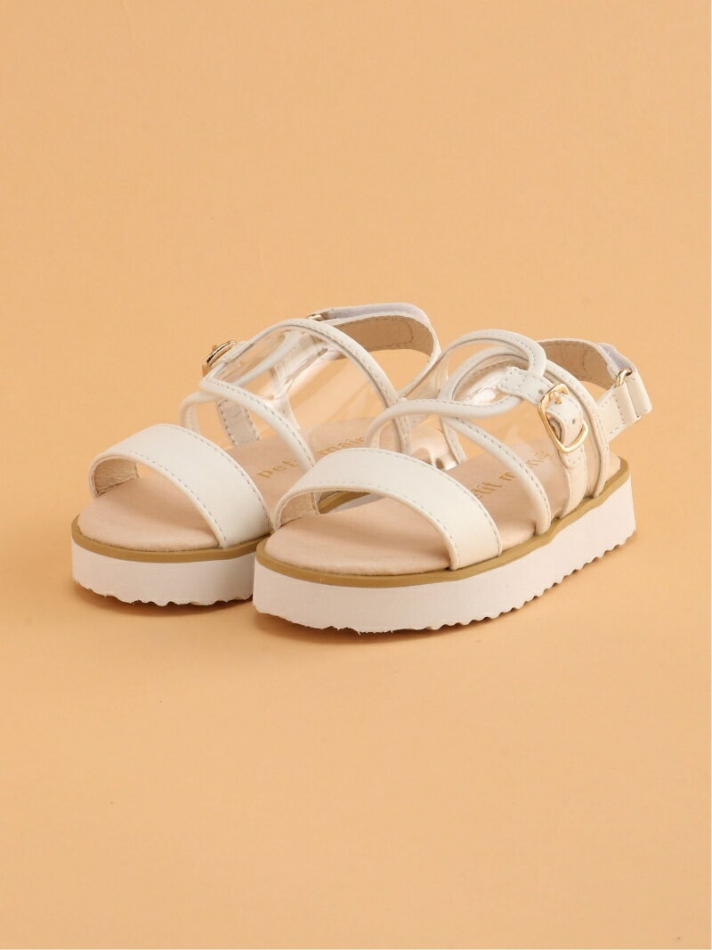 【SALE／20%OFF】petit main PVCサンダル ナルミヤオンライン シューズ・靴 その他のシューズ・靴 ホワイト ゴールドのサムネイル