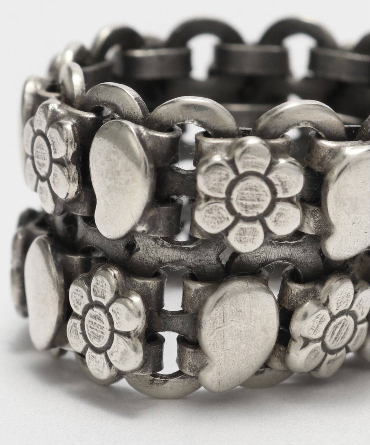 EDIFICE THARU SILVER(タルー シルバー) Double Ring FLOWER エディフィス アクセサリー・腕時計 リング・指輪 シルバー【送料無料】