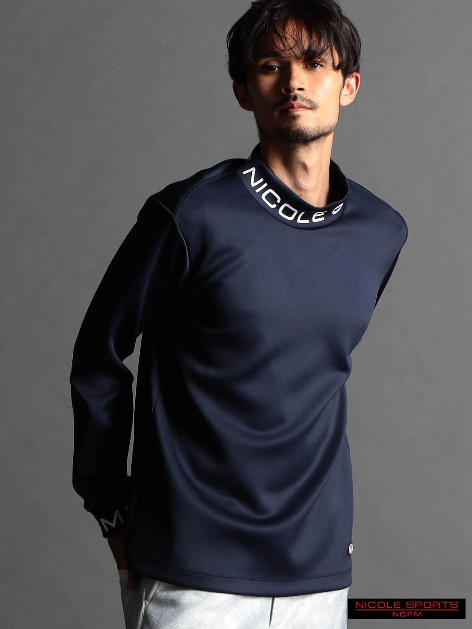 NICOLE CLUB FOR MEN 【NICOLE SPORTS】モックネックロゴダンボールプルオーバ ニコル トップス その他のトップス ネ…