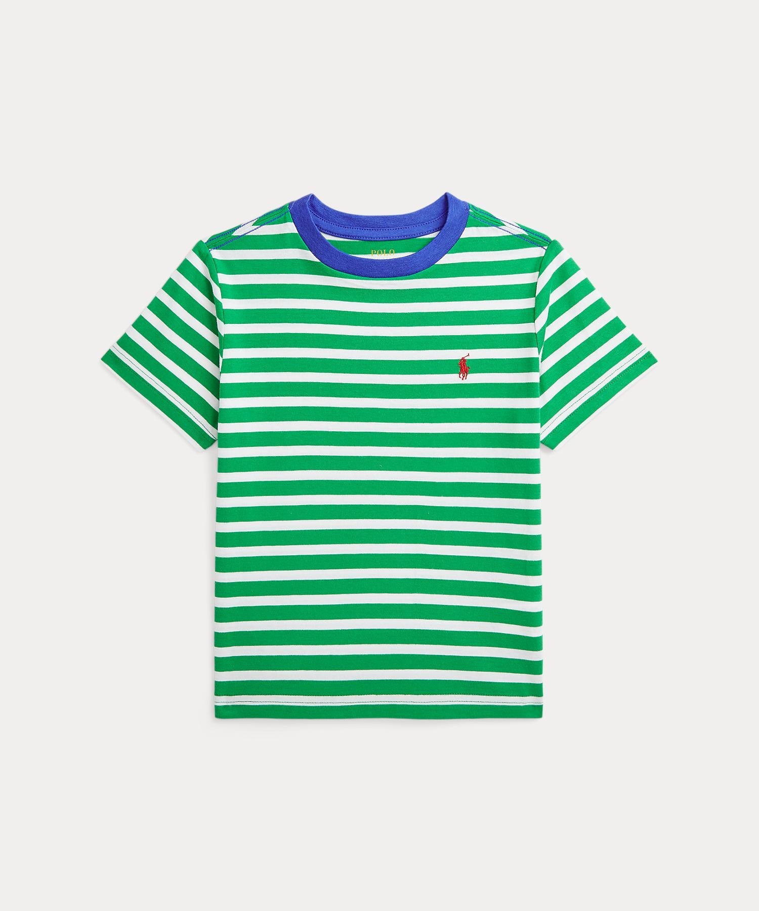 【SALE／50%OFF】POLO RALPH LAUREN (ボーイズ 2才~7才)ストライプド コットン ジャージー リンガー Tシャツ ラルフローレン トップス カットソー・Tシャツ グリーンのサムネイル