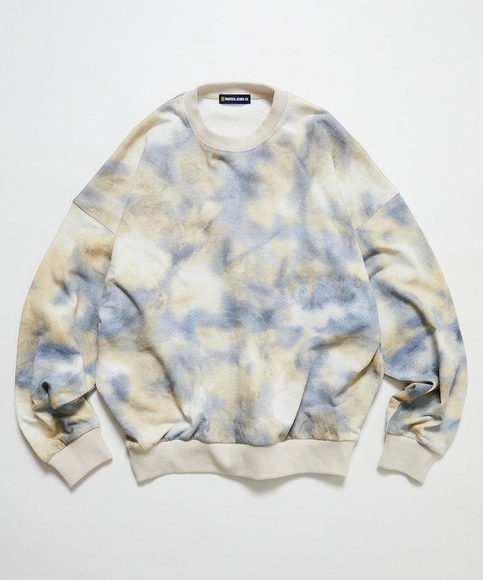 【SALE／61%OFF】FREAK'S STORE Camo&Map&Sky Crewneck Sweatshirt フリークスストア トップス スウェット・トレーナー ホワイト【送料無料】