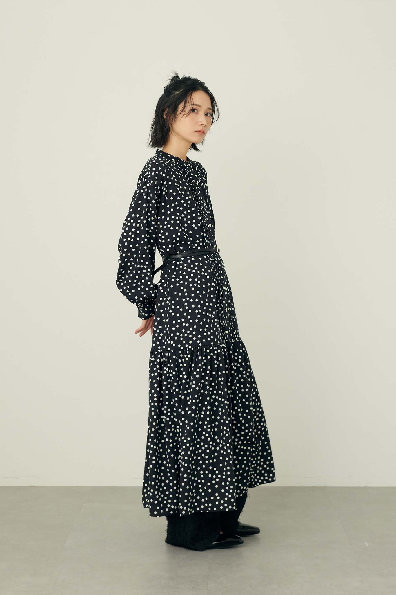 Limue ドットワンピース リミュ ワンピース・ドレス ワンピース