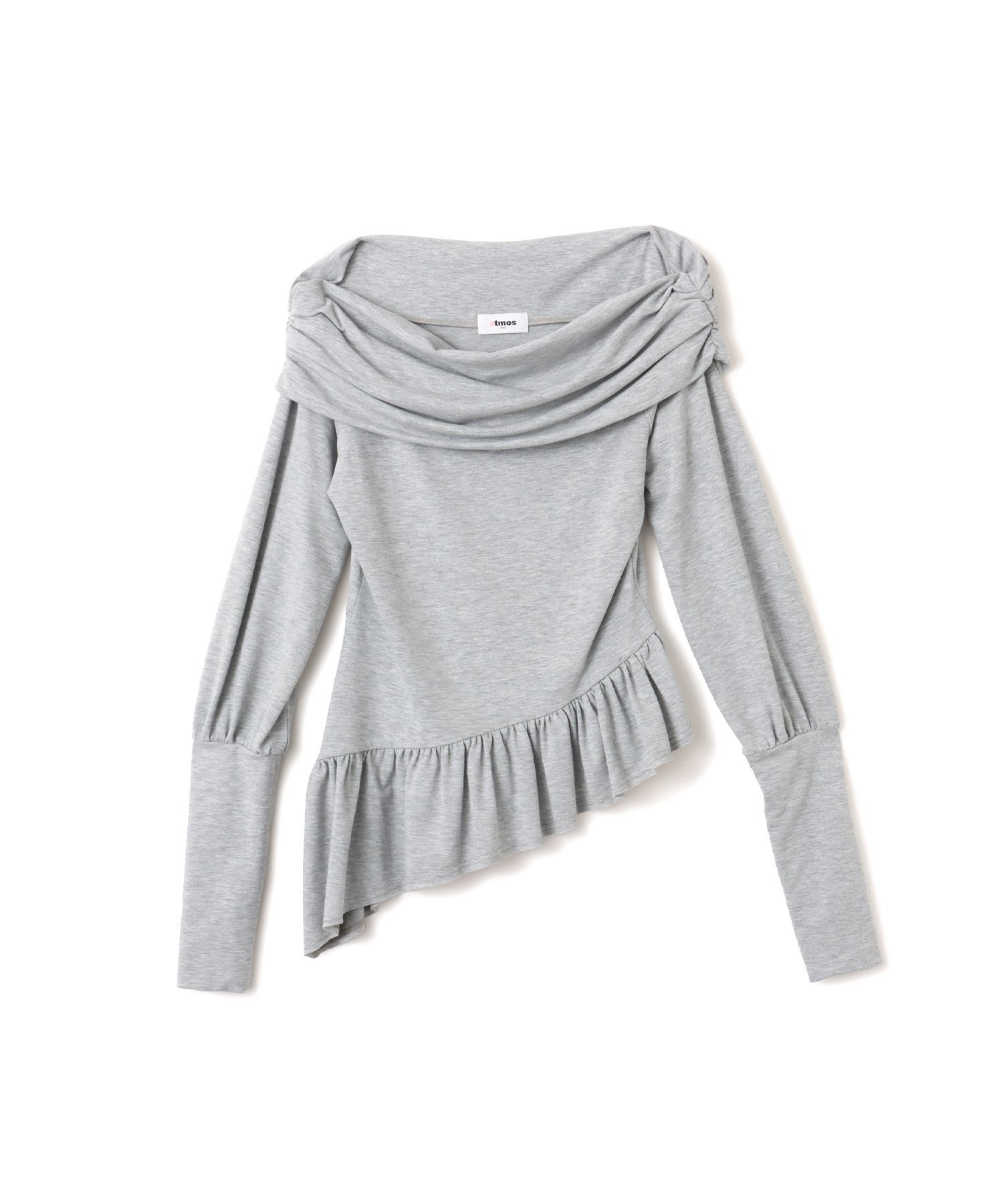 atmos pink atmos pink Frill Hem Tops CHARCOAL アトモス トップス カットソー・Tシャツ グレー