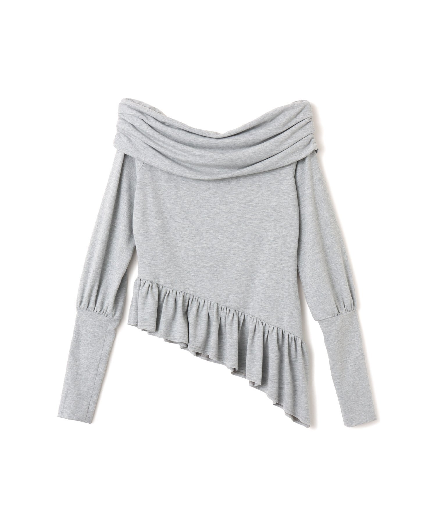 atmos pink atmos pink Frill Hem Tops CHARCOAL アトモス トップス カットソー・Tシャツ グレー